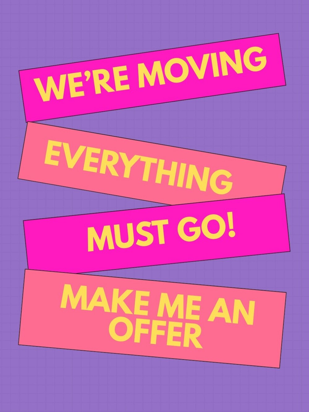 Moving Sale